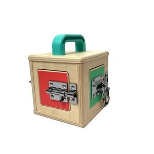 Lovevery Lock Box Montessori wooden Realist Play‎ sensory development